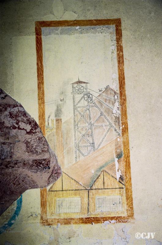 Ligne Maginot - LANGENSOULTZBACH - (Camp de sureté) - Batiment C
Peinture murale - Lia VERMEULEN