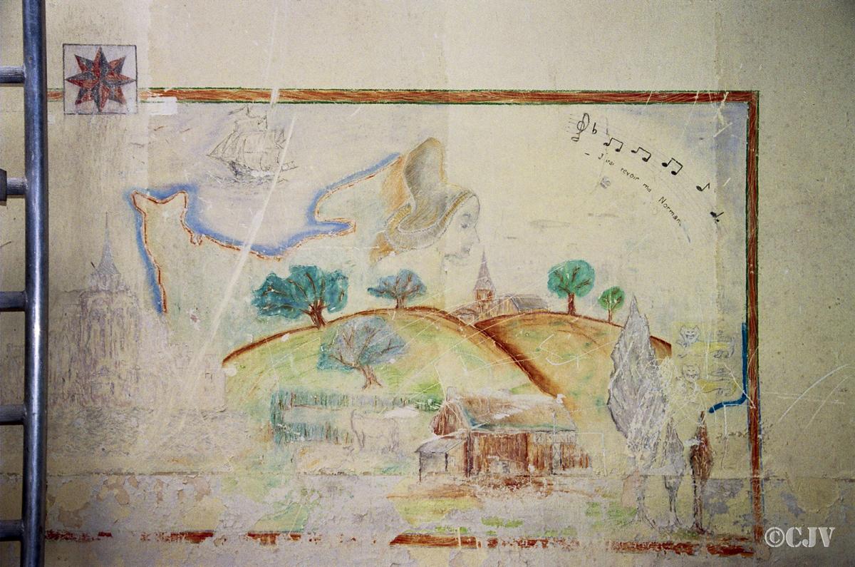 Ligne Maginot - LANGENSOULTZBACH - (Camp de sureté) - Batiment C
Peinture murale - Lia VERMEULEN