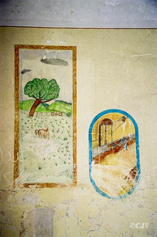 Ligne Maginot - LANGENSOULTZBACH - (Camp de sureté) - Batiment C
Peinture murale - Lia VERMEULEN