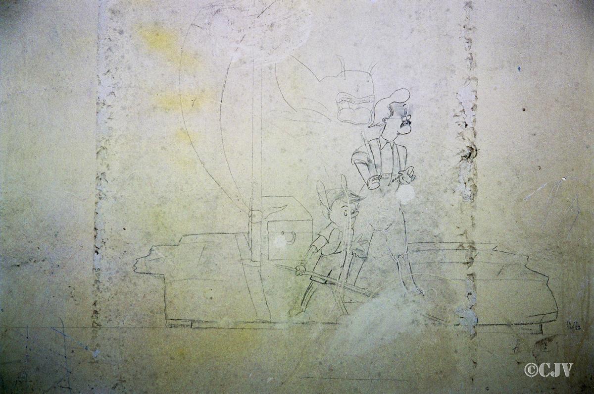 Ligne Maginot - LANGENSOULTZBACH - (Camp de sureté) - Batiment C
Peinture murale - Lia VERMEULEN