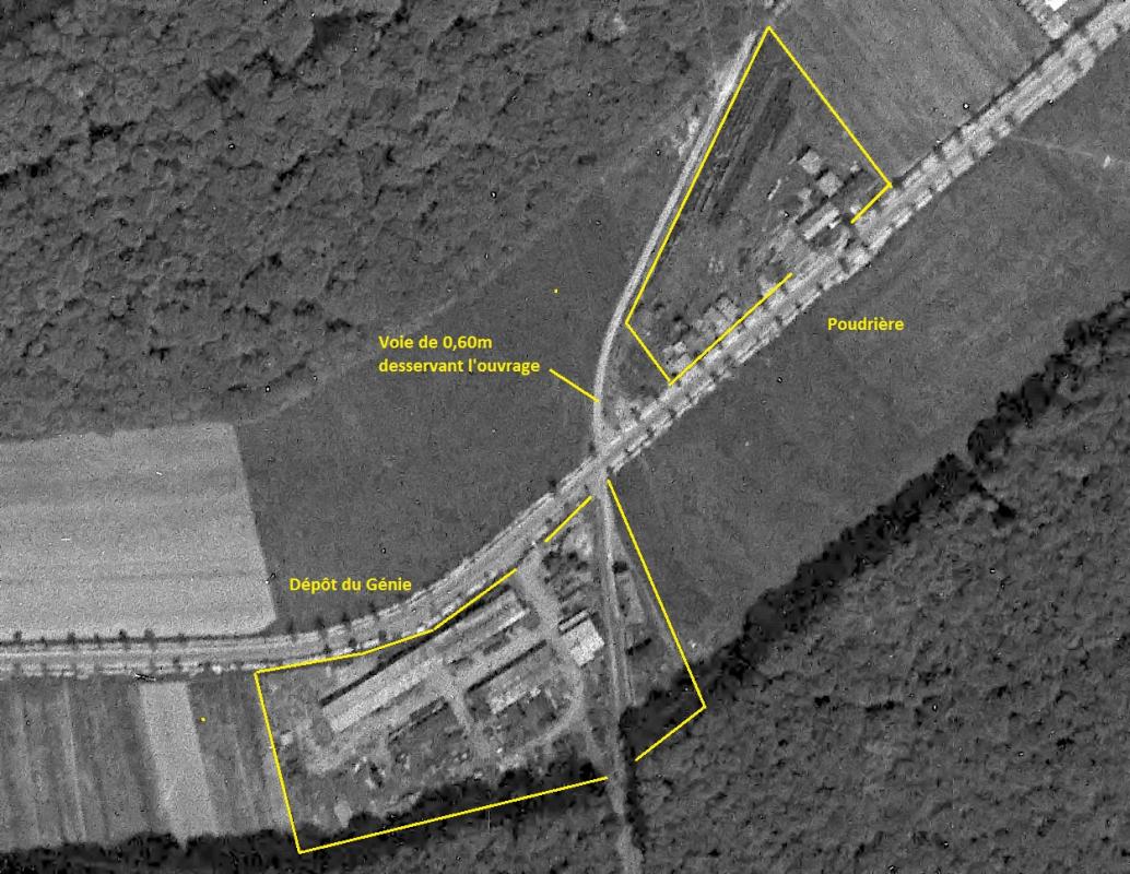 Ligne Maginot - Dépôts du LEGERET -  - IGN - Géoportail 1938