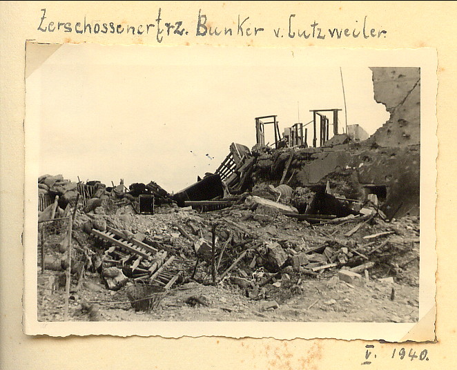 Ligne Maginot - LOUTZVILLER - (Poste GRM - Maison Forte) - L'avant poste après destruction - Inconnu