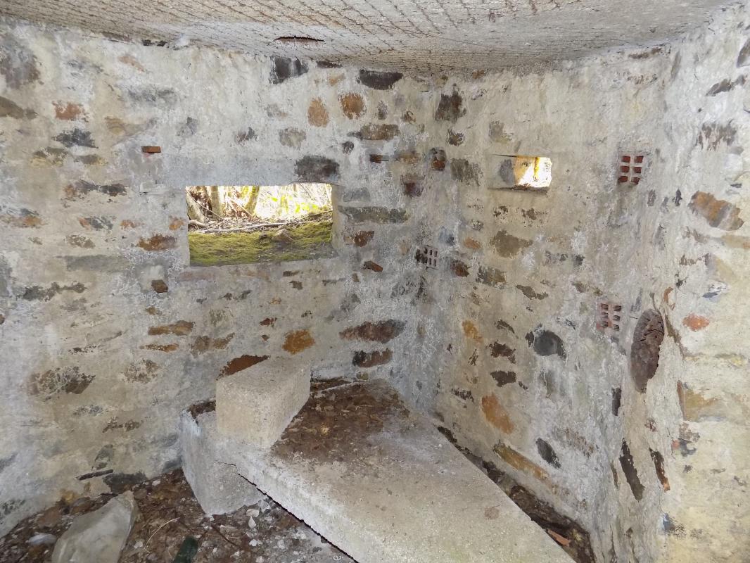 Ligne Maginot - BA106 - ROUTE DE REVIN 3 - (Blockhaus pour arme infanterie) - Créneaux Hotchkiss droite et Obs/FM - R Tucker