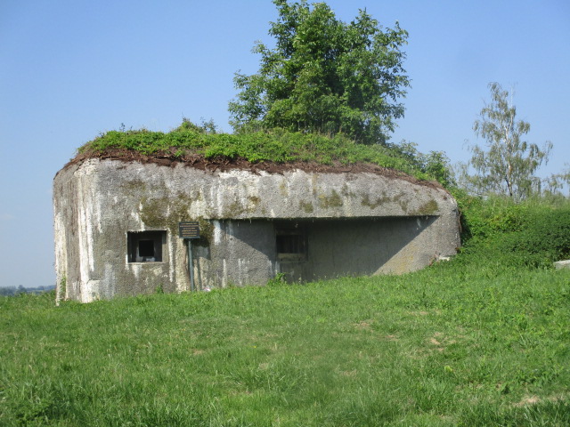 Ligne Maginot - B585 - RIEZ DE L'ERELLE - (Blockhaus pour canon) - Photo prise de la Route de Mons. - Smardz Félix