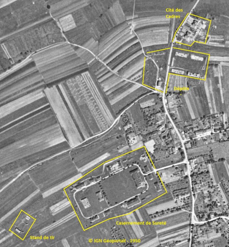 Ligne Maginot - ISING (FERANGE) - (Camp de sureté) - Photo aérienne de 1951 - IGN - Géoportail 1951