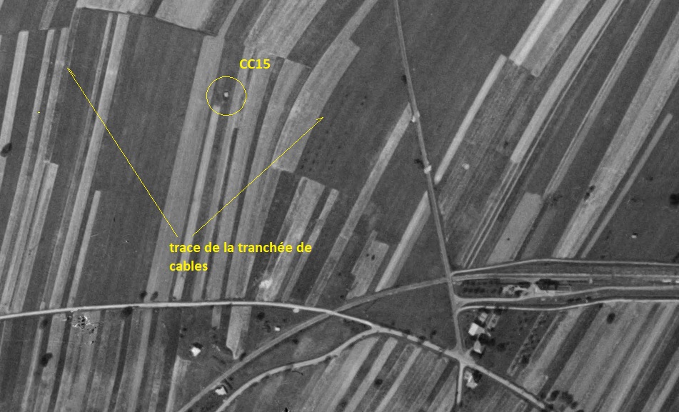 Ligne Maginot - 15 - (Chambre de coupure) -  - IGN - Géoportail 1949