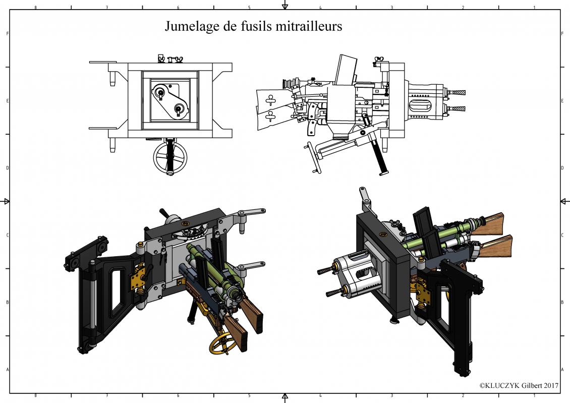Ligne Maginot - Jumelage de Fusils Mitrailleurs 24/29 - 