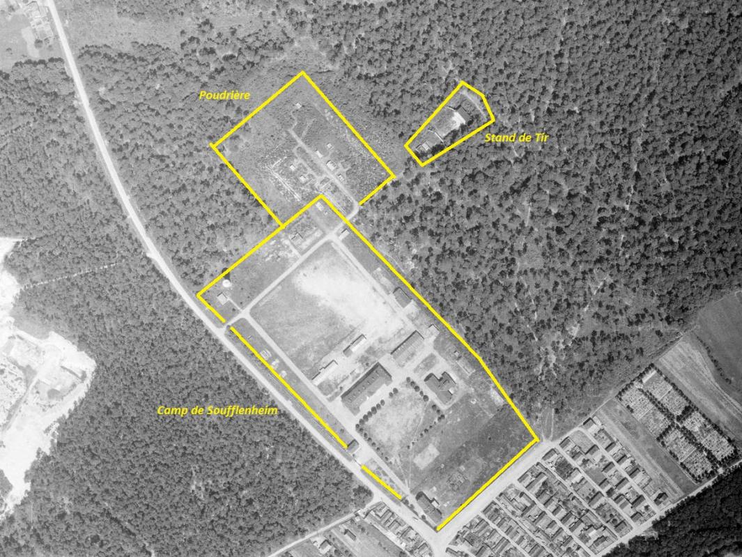 Ligne Maginot - Camp de sureté de SOUFFLENHEIM -  - IGN - Géoportail 1946