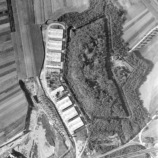 Ligne Maginot - FORT JOFFRE - (Dépôt du Génie) - Le fort Joffre et le dépôt du génie en 1947 - IGN - Géoportail 1947
