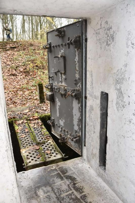 Ligne Maginot - BOIS DE CATTENOM - X14 - (Abri) - Porte d'entrée gauche et sa passerelle. - D.Froehly