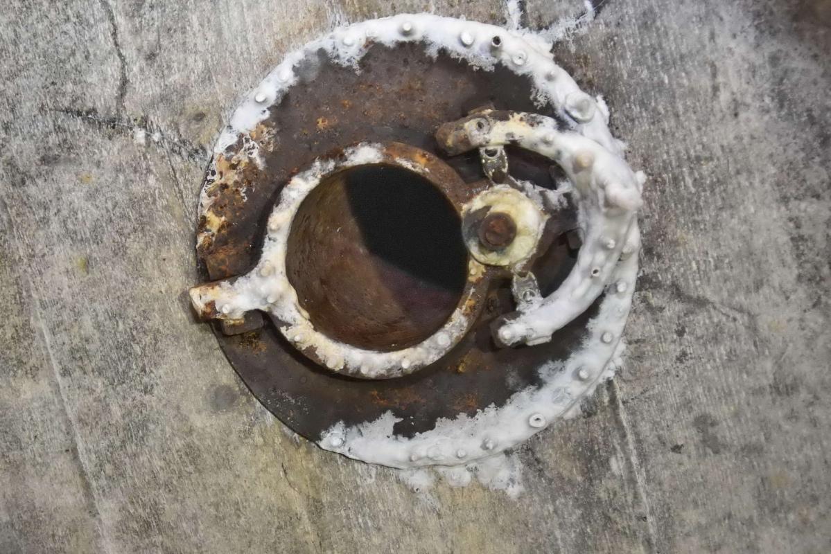 Ligne Maginot - CB9 - ROCKSWINGERT - (Blockhaus pour arme infanterie) - Emplacement du périscope de la chambre de tir gauche - D.Froehly