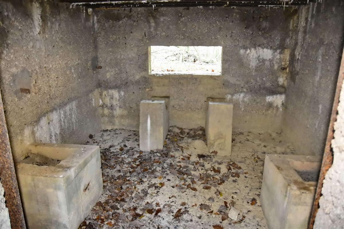 Ligne Maginot - CB202 - RETTELBOURG 1 - (Blockhaus pour canon) - Emplacement du canon et créneau de tir - D.Froehly