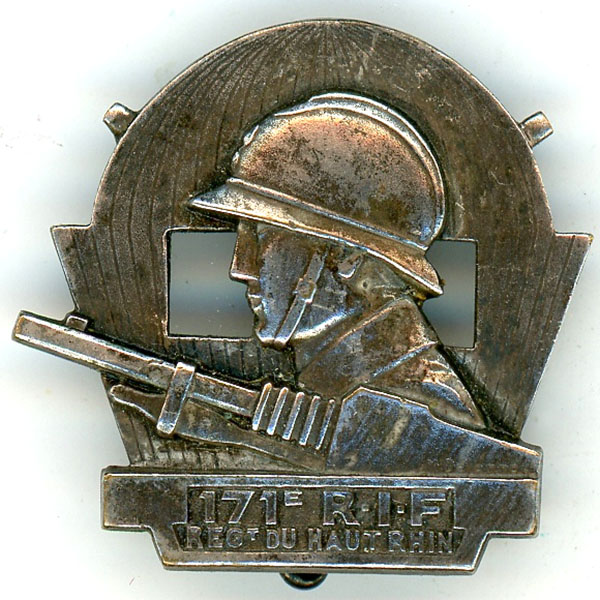 Ligne Maginot - FRANKEN (171° RIF) - (PC de Sous-Secteur) - Insigne du 171° RIF - Inconnu