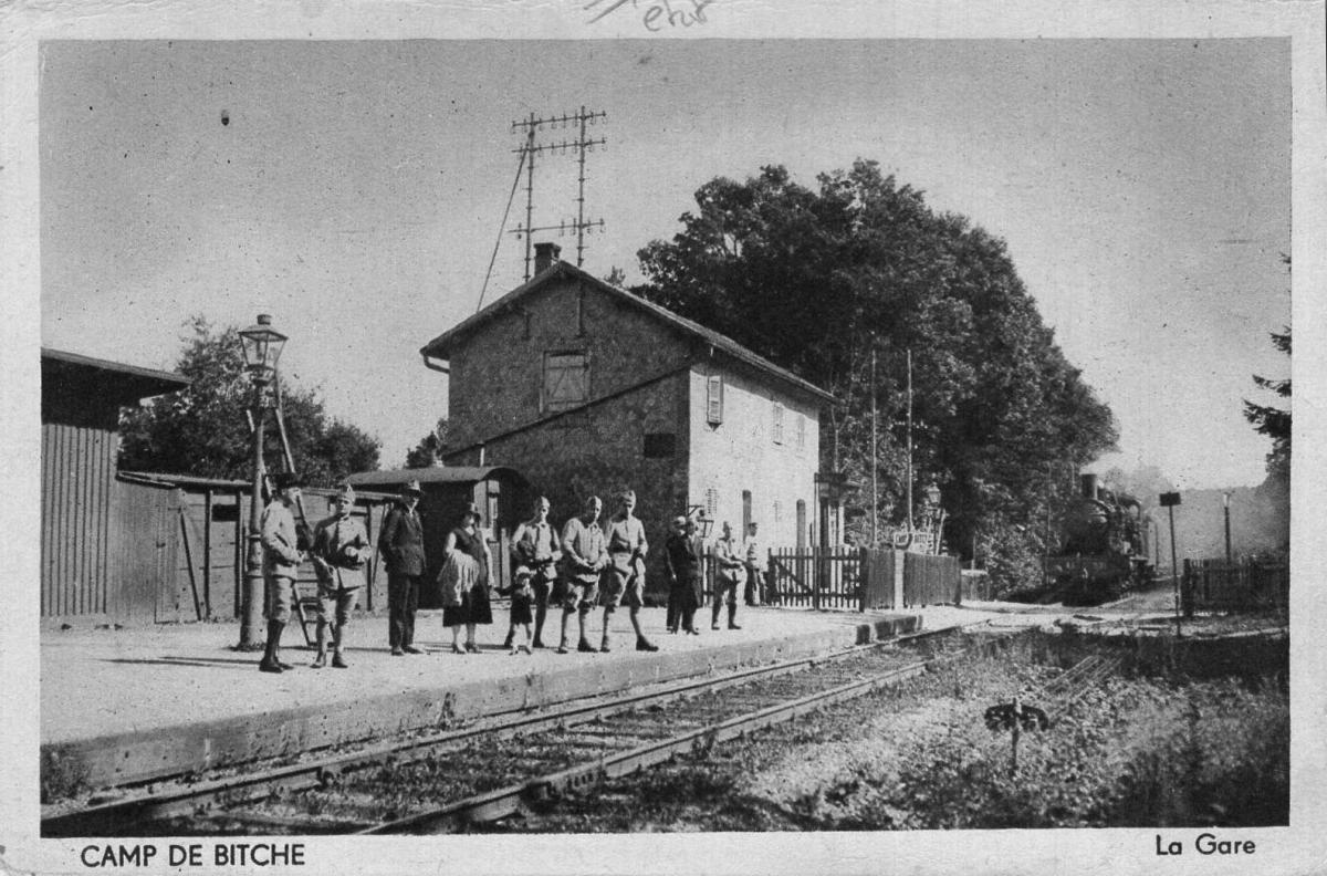 Ligne Maginot - BITCHE - (Camp de sureté) - Carte postale du Camp de Bitche
La gare du camp - Inconnu