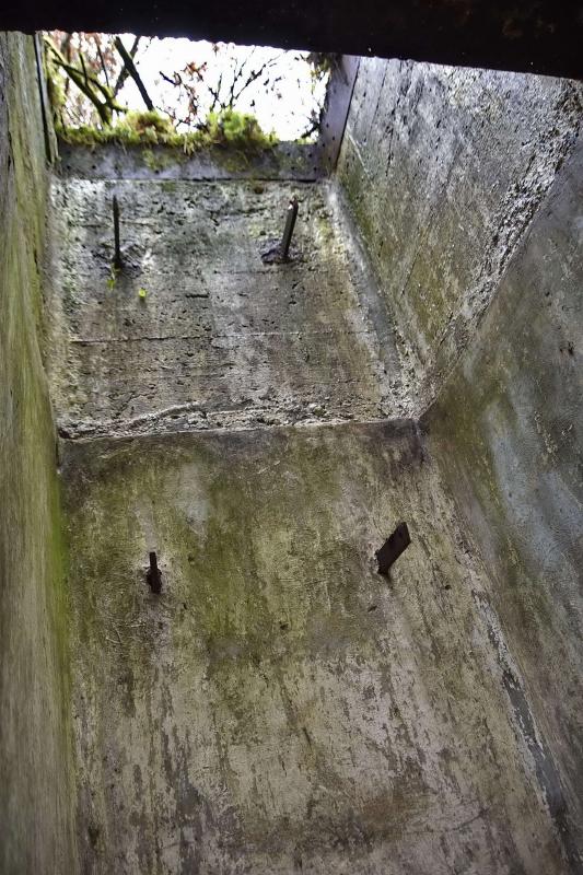 Ligne Maginot - 6M - (Chambre de coupure) - Puits d'entrée vue du dessous - D.Froehly