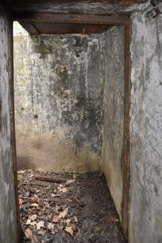 Ligne Maginot - 6M - (Chambre de coupure) - Mur d'entrée avec emplacement de 2 boites - D.Froehly