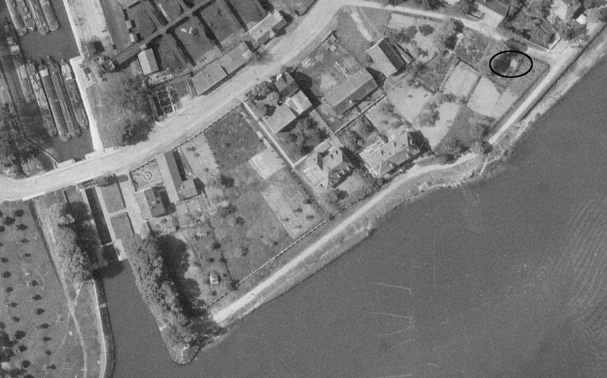Ligne Maginot - G81 - (Blockhaus pour arme infanterie) - L'emplacement sur la photo correspond à l'emplacement sur la carte.
 - IGN - Géoportail 1947