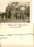 Ligne Maginot - CHRISTIAN - (Casemate d'infanterie - Simple) - En sus des noms cités en légende de la photo, le lieutenant à droite pourrait être le lieutenant MERLE, chef des casemates Christian et Auberge