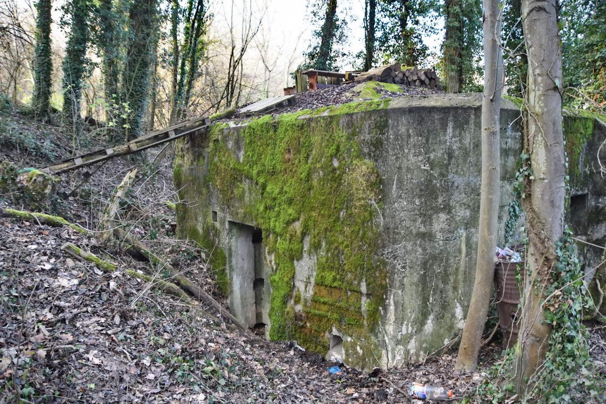 Ligne Maginot - ESCHENBACHGRABEN SUD - (Blockhaus pour arme infanterie) - Entrée coté sud-ouest -Réservation pour la porte visible - Daniel Froehly