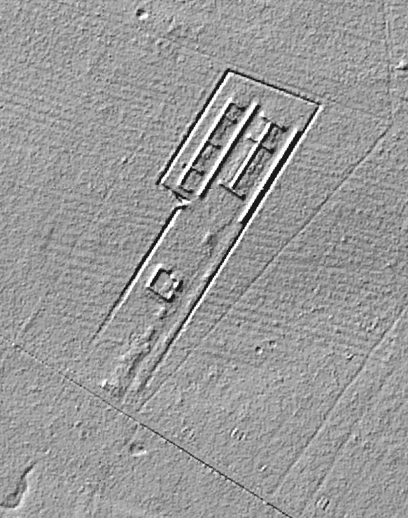 Ligne Maginot - REININGUE - DéPôT ARRIèRE - (Dépôt de Munitions) -  Image LIDAR - Infogeo68