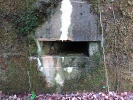 Ligne Maginot - SELTZBACH 6 - (Blockhaus pour arme infanterie) - Créneau supplémentaire - détail de la 'réduction'