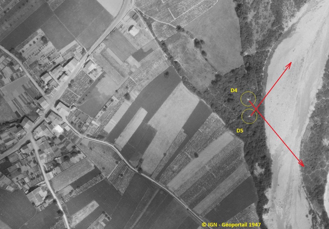 Ligne Maginot - D4 - TULLY NORD - (Blockhaus pour arme infanterie) -  - IGN - Géoportail 1947