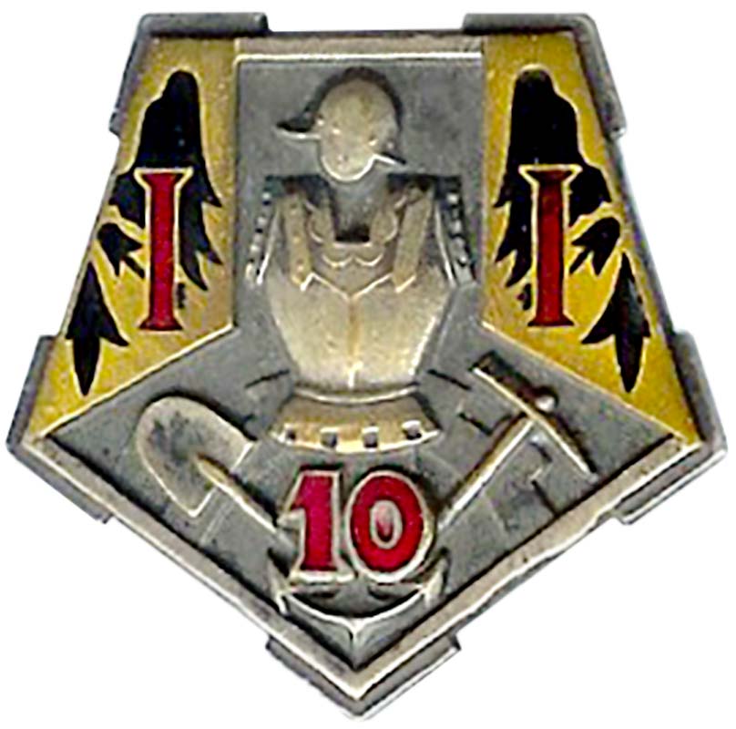 Ligne Maginot - Insigne du 10° Régiment du Génie (1939) - Fabrication Drago