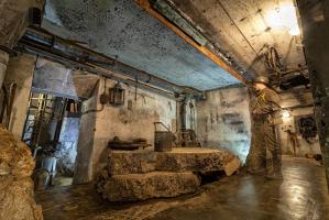 Ligne Maginot - LA FERTE - (Ouvrage d'infanterie) -  L'intérieur du bloc 1 ravagé par les explosions...
