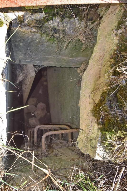Ligne Maginot - VALDIEU-LUTRAN 4 - (Blockhaus pour arme infanterie) - Le puits et la galerie et sa porte - Daniel Froehly