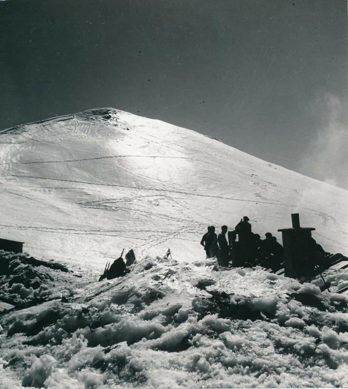 Ligne Maginot - SOLLIERES (BARAQUEMENTS DE) - (Casernement) - Le poste de Solliéres sous la neige et l'observatoire - Goldner - Paris