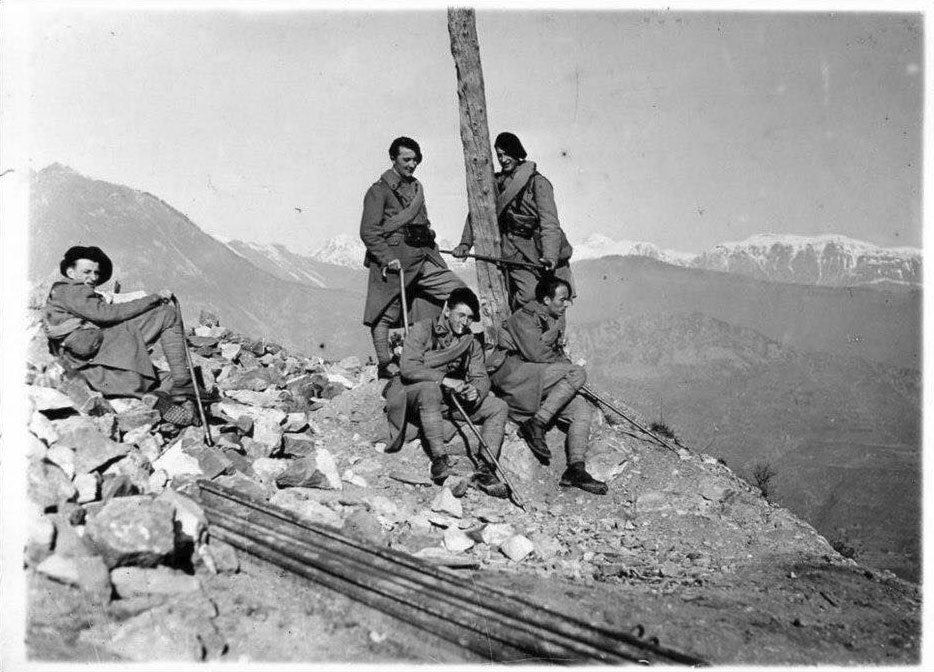 Ligne Maginot - CROIX DE COUGOULE (CC) - (Ouvrage d'infanterie) - Alpins au niveau de La Croix de Cougoule - Inconnu