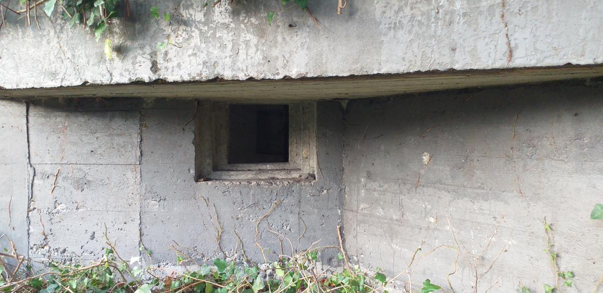 Ligne Maginot - 30 - KLAEUBELSWOERTH NORD - (Blockhaus pour arme infanterie) - Détail créneau sud - Gregory Fuchs