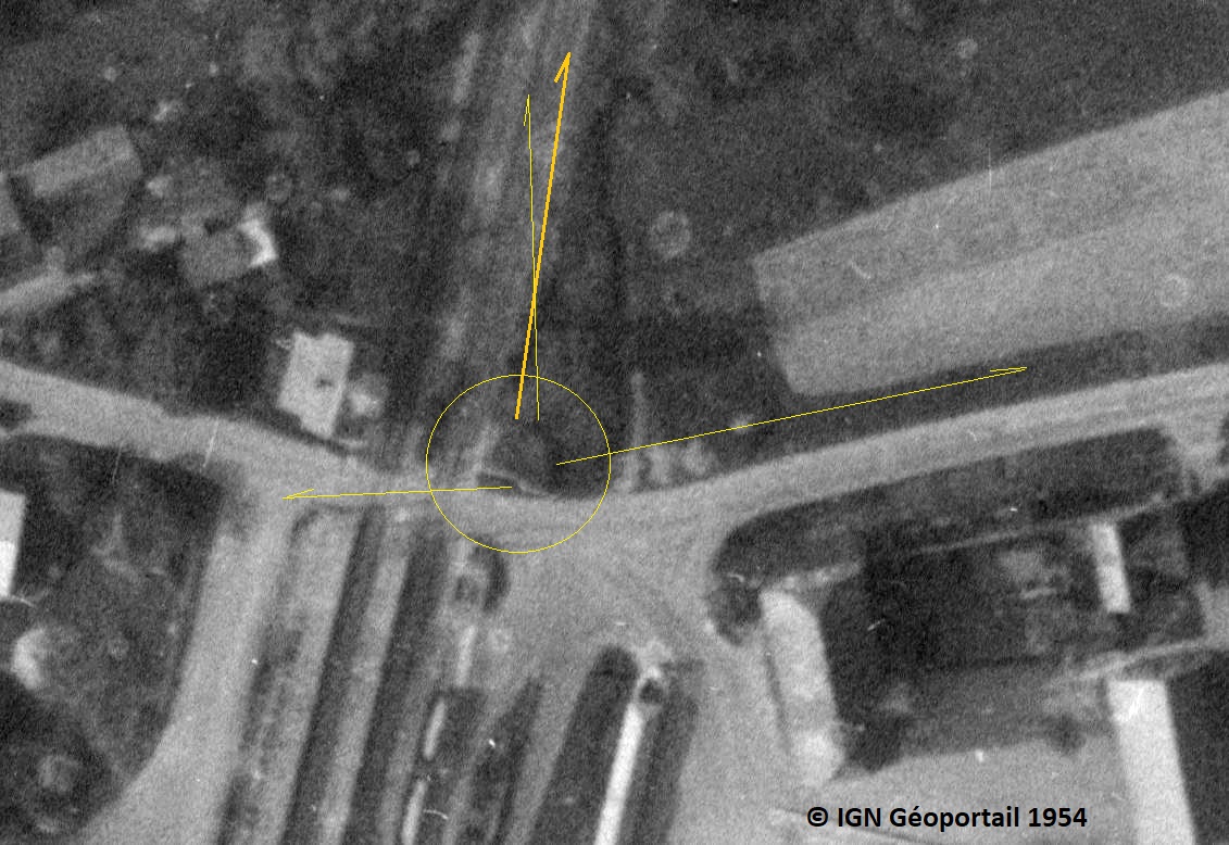 Ligne Maginot - RIEDSELTZ VOIE FERREE - (Blockhaus de type indeterminé) -   - IGN - Géoportail 1954