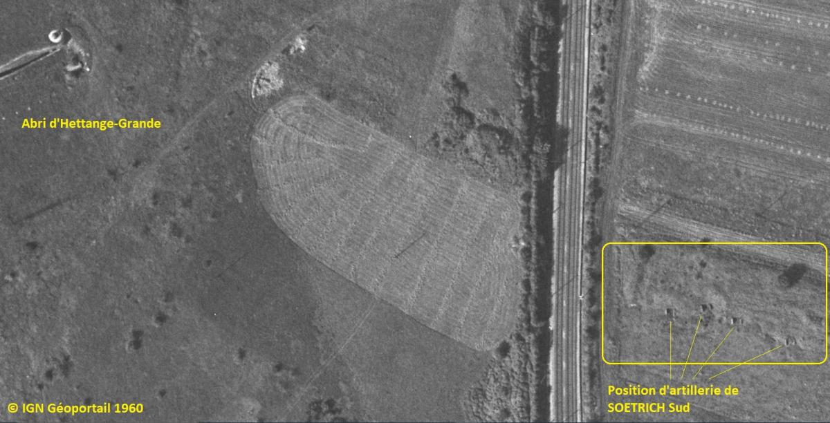 Ligne Maginot - SOETRICH SUD - (Position d'artillerie préparée) -  - IGN
