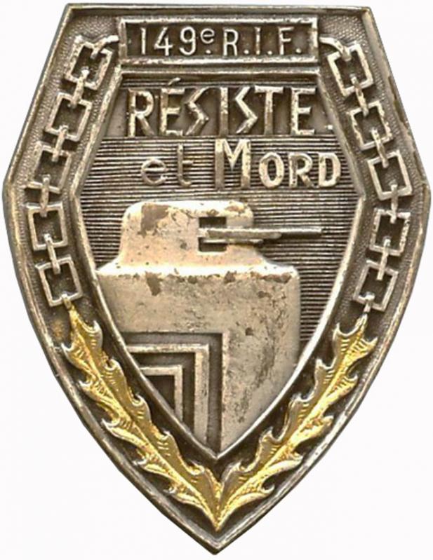 Ligne Maginot - Insigne du 149° RIF - 