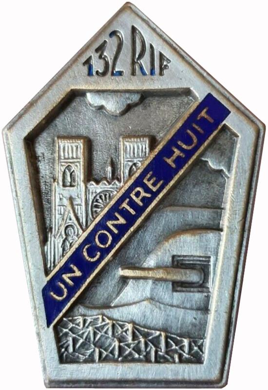 Ligne Maginot - Insigne du 132° RIF -  - Inconnu