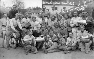 Ligne Maginot - 168° Régiment d'Infanterie de Forteresse - La 6° Cie au pays de la Soif
Soldats du 168° RIF - Photo prise au camp Bitche le 9 mai 1938