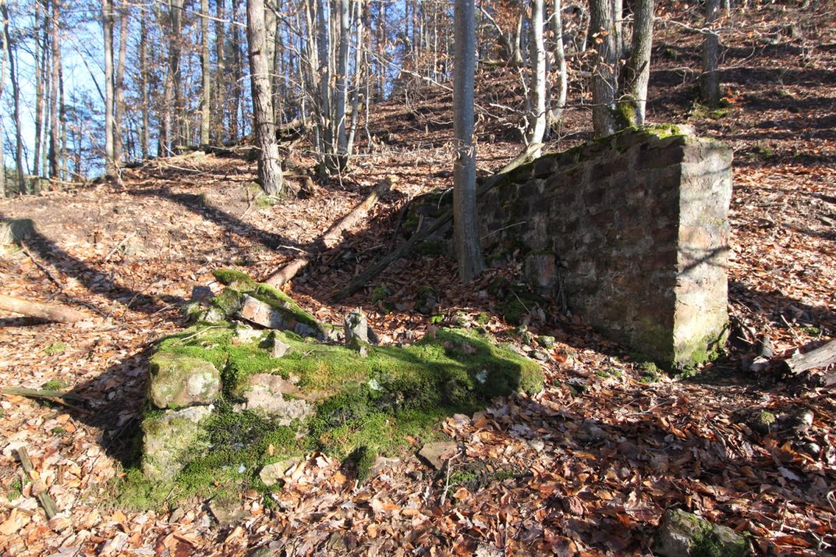 Ligne Maginot - PHILIPPSBOURG (154°RIF - 1/168°RAP) - (PC de Sous-Secteur) -  Bâtiment ruiné                                                    - Antoine SCHOEN