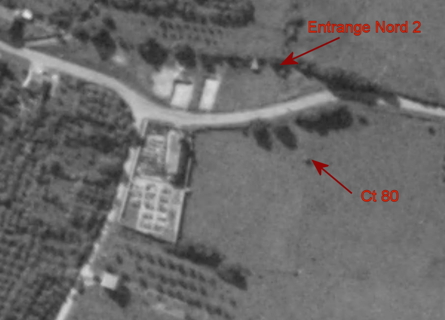 Ligne Maginot - CB312 - ENTRANGE NORD 2 - (Blockhaus pour arme infanterie) - Blockhaus visible sur vue aérienne de 1960 - IGN - Géoportail 1960