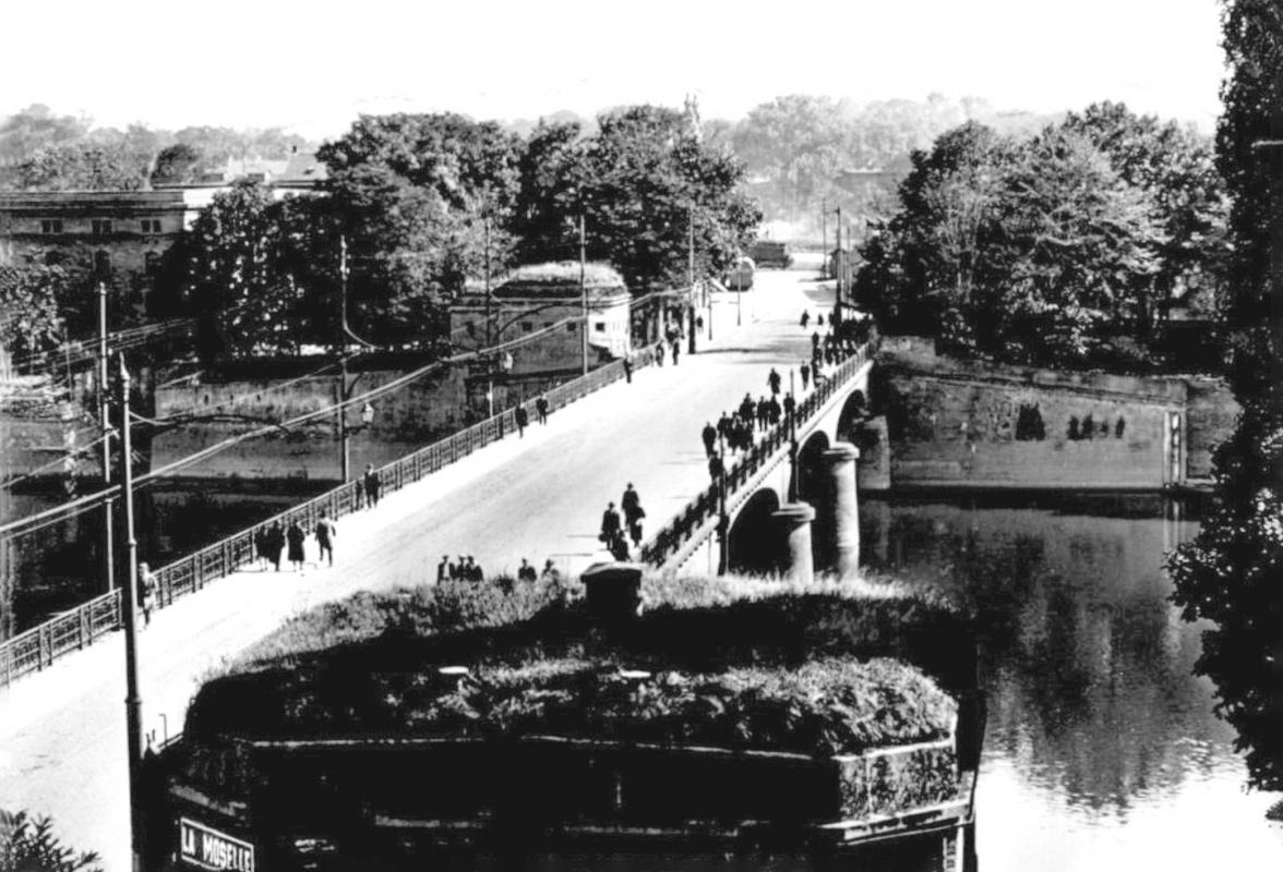 Ligne Maginot - PONT DE THIONVILLE - (DMP - Dispositif de Mine Permanent) - Le pont de Thionville (aujourd'hui nommé Pont des Alliés) en 1939 - Inconnu