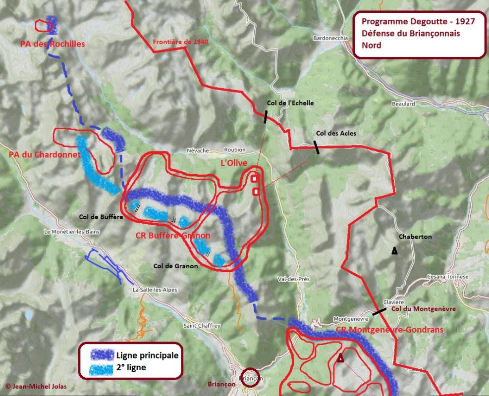 Ligne Maginot - Programme Degoutte - Briançon Nord -  