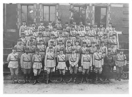 Ligne Maginot - 154° Régiment d'Infanterie de Forteresse - Les officiers du régiment
Photo antérieure à 1923