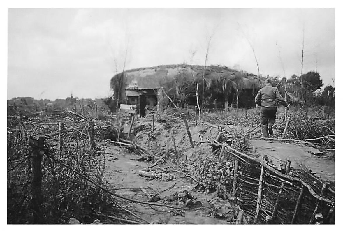 Ligne Maginot - B549 - AMFROIPRET - (Blockhaus pour canon) - Photo allemande du blockhaus  - Inconnu