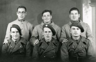 Ligne Maginot - IMMERHOF - A10 - (Ouvrage d'infanterie) - Quelques uns des hommes de l'ouvrage d'Immerhof. 
A droite au 1er rang, Camile Dupuis.