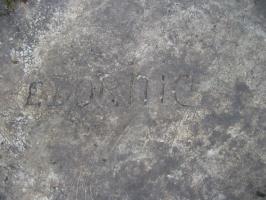 Ligne Maginot - HERRENKOPF SUD - (Blockhaus pour arme infanterie) - Une des deux inscriptions sur la dalle du blockhaus.

E. DORNIC ???