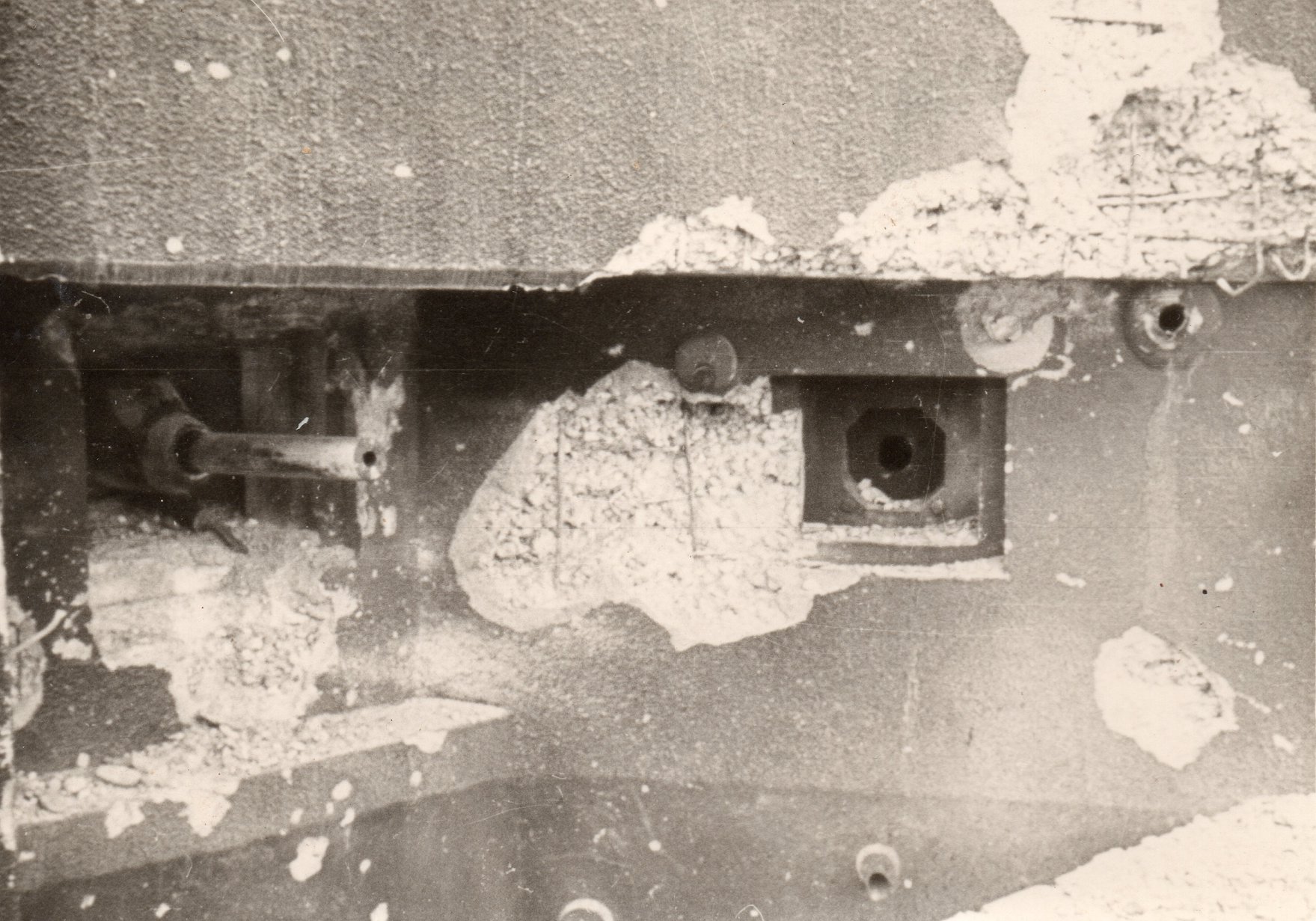 Ligne Maginot - BINING - (Casemate d'infanterie) - La casemate après les combats  - Inconnu