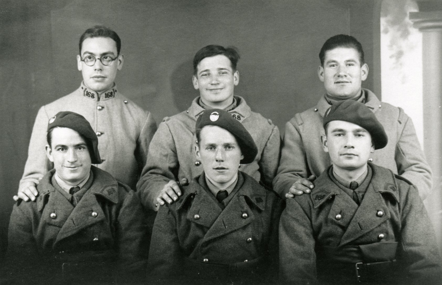 Ligne Maginot - IMMERHOF - A10 - (Ouvrage d'infanterie) - Quelques uns des hommes de l'ouvrage d'Immerhof. 
A droite au 1er rang, Camile Dupuis. - Inconnu
