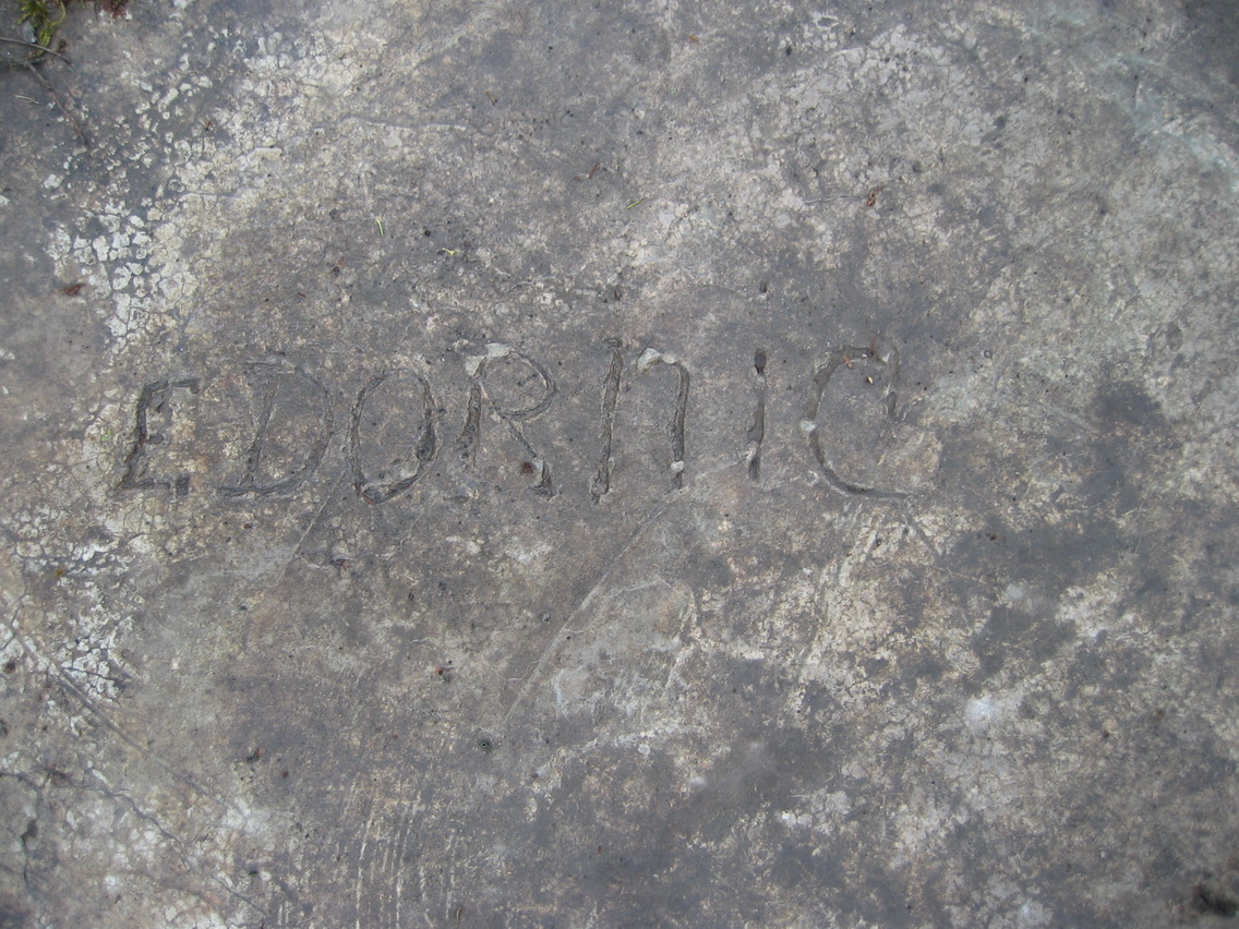 Ligne Maginot - HERRENKOPF SUD - (Blockhaus pour arme infanterie) - Une des deux inscriptions sur la dalle du blockhaus.

E. DORNIC ??? - Xavier HESS