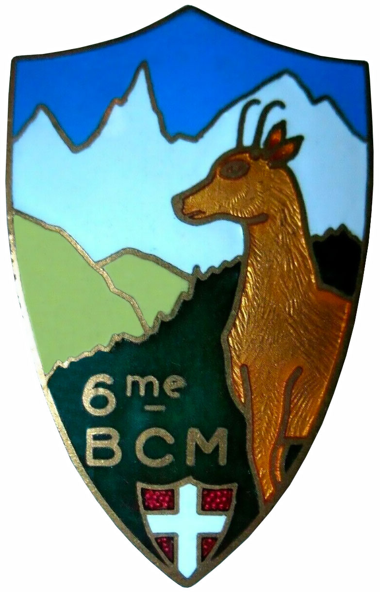 Ligne Maginot - Insigne du 6° Bataillon de Chasseurs Mitrailleurs - 