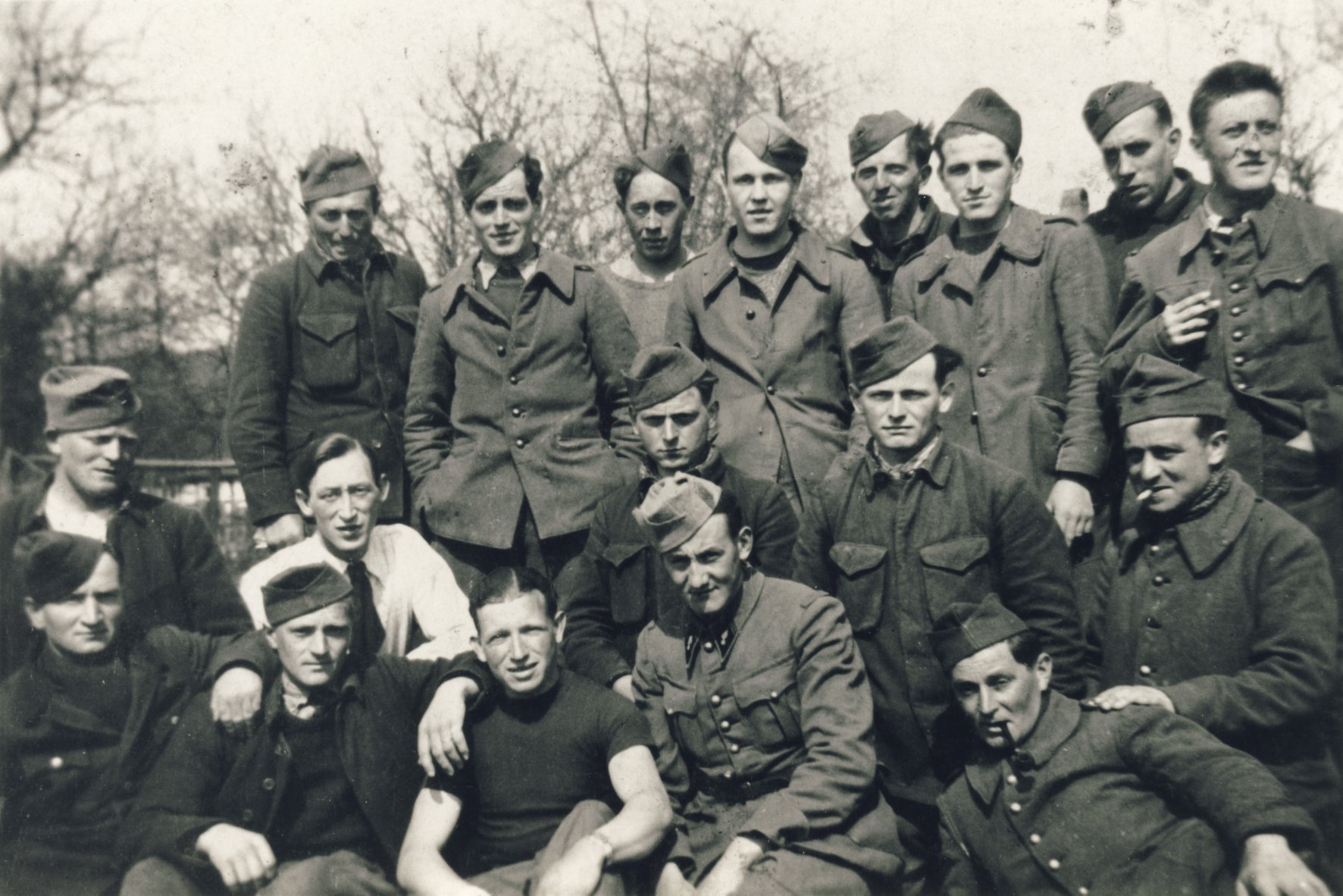Ligne Maginot - IMMERHOF - A10 - (Ouvrage d'infanterie) - Une partie de l'équipage prisonnier dans le Stalag 2B - Inconnu